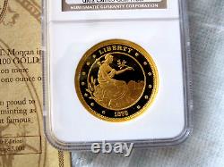 $100 Dollars Gold Union 1 Oz. 999 Proposed 1876-2010 Ultra Cameo Gem Proof NGC