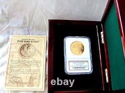 $100 Dollars Gold Union 1 Oz. 999 Proposed 1876-2010 Ultra Cameo Gem Proof NGC