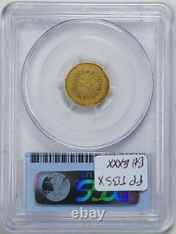 (1842-1852) Bechtler G$1 27Gr 21C P. E. Gold Dollar XF45 PCGS 26119343 CAC Gold