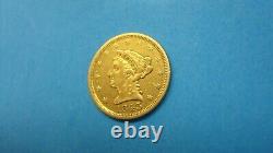 1843 Liberty Head Quarter Eagle $2.50 Dollar Gold Coin
