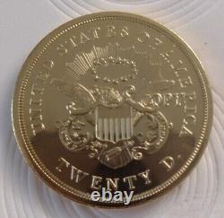 1849 Twenty Dollar Gold Coin Copy GSC (995) In Case