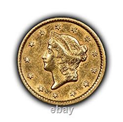 1851 G$1 Liberty Head Gold Dollar Luster AU Dets SKU-G3814