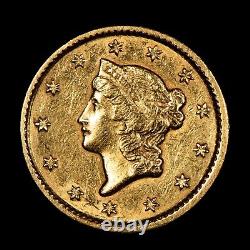 1851 G$1 Liberty Head Gold Dollar Luster AU Dets SKU-G3814