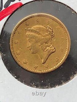 1851 Gold Liberty One Dollar-exquisite Quality Gold Coin-nice No Problem Coin