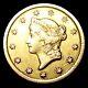 1851-O Type 1 Liberty Head Gold Dollar - Stunning Coin - #186P