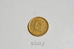1851-P $2 1/2 Dollar Full Liberty Gold Coin Free shipping NIce old coin