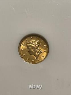 1851 one dollar gold coin