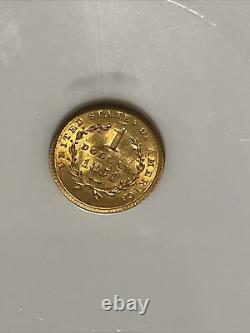 1851 one dollar gold coin