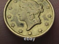 1852 C $1 Gold Liberty Head One Dollar Coin- Rare Charlotte Coin