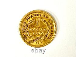 1852-o USA Type 1 Liberty Head $1 One Dollar Gold Coin