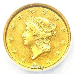 1853 Liberty Gold Dollar G$1 Certified NGC / NCS AU Detail Rare Gold Coin