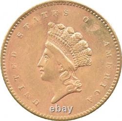 1854 $1 Indian Princess Head Gold Dollar 5582