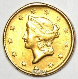 1854 Liberty Gold Dollar G$1 XF Detail (Jewelry Mount Damage) Rare Gold Coin