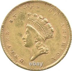 1855 $1 Indian Princess Head Gold Dollar 3875