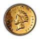 1855 G$1 Indian Princess Head Gold Dollar Pin Type-2 SKU-G2480
