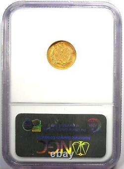 1856 Indian Gold Dollar G$1 Certified NGC MS61 (BU UNC) Rare Early Gold Coin