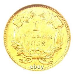 1856 Indian Gold Dollar G$1 Certified NGC MS61 (BU UNC) Rare Early Gold Coin