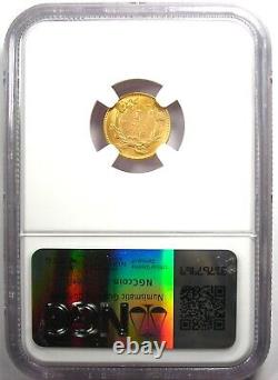 1856 Indian Gold Dollar G$1 Coin Certified NGC Uncirculated Details (UNC MS)