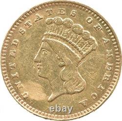 1858 $1 Indian Princess Head Gold Dollar 3637