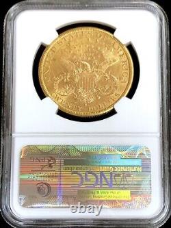 1883 S Gold USA $20 Dollar Liberty Head Double Eagle Coin Ngc Au 58