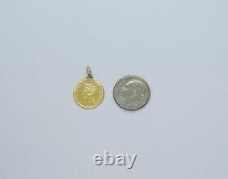 1885 $1 Dollar Indian Princess Head US Gold Coin Pendant