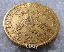 1886 $5 Five Dollar US Gold Liberty Coin Coronet Head Eagle Bullion