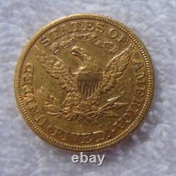 1886 $5 Five Dollar US Gold Liberty Coin Coronet Head Eagle Bullion