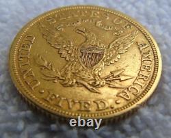 1886 $5 Five Dollar US Gold Liberty Coin Coronet Head Eagle Bullion