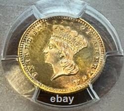 1889 $1 Indian Princess Head Gold Dollar Coin PCGS MS63