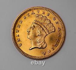 1889 $1 One Dollar Gold Liberty Head Liberty TYPE 3 Coin RARE UNC BU