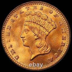 1889 G$1 Type 3 PCGS OGH MS66 Gold Princess Dollar 756678
