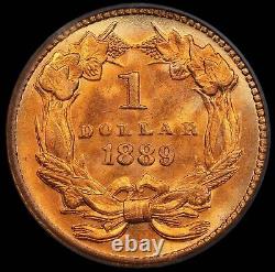 1889 G$1 Type 3 PCGS OGH MS66 Gold Princess Dollar 756678