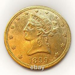 1899 P $10 Ten Dollar Gold Eagle Liberty Head Coin LOW Survival POP SEE VIDEO