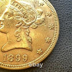 1899 P $10 Ten Dollar Gold Eagle Liberty Head Coin LOW Survival POP SEE VIDEO