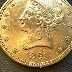 1899 P $10 Ten Dollar Gold Eagle Liberty Head Coin LOW Survival POP SEE VIDEO