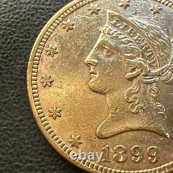 1899 P $10 Ten Dollar Gold Eagle Liberty Head Coin LOW Survival POP SEE VIDEO