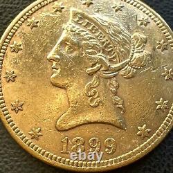 1899 P $10 Ten Dollar Gold Eagle Liberty Head Coin LOW Survival POP SEE VIDEO