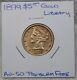 1899 US $5 Liberty Head Half Eagle Five Dollar Gold Coin AU