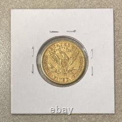 1900 US $5 Liberty Head Half Eagle Five Dollar Gold Coin-EF
