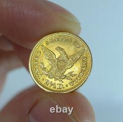 1904 US Gold $2.5 Dollar Liberty Head Gold Coin BU+++
