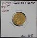 1908 Gold $2.5 Dollar Indian Head Quarter Eagle Ch/au Rare Us Coin #2