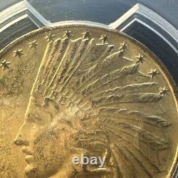 1908 P NO MOTTO Indian Head Gold Coin $10 Dollars MS63 PCGS Stunning Original