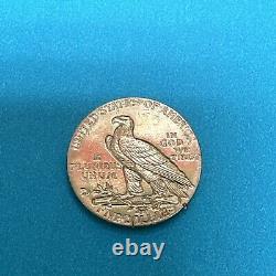 1911 United States Indian Head Half Eagle Five Dollars Gold Coin