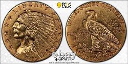 1912 Indian Quarter Eagle, $2.50, PCGS AU Details, TrueView, Gold, C7217