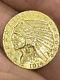 1914 D Gold Us $5 Dollar Indian Head Half Eagle Coin Denver Mint