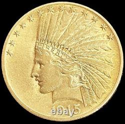 1915 Gold USA $10 Dollar Indian Head Coin Philadelphia Mint Au