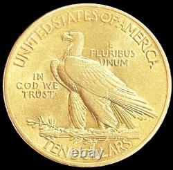 1915 Gold USA $10 Dollar Indian Head Coin Philadelphia Mint Au