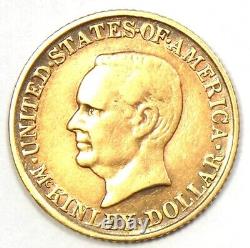 1916 McKinley Commemorative Gold Dollar Coin G$1 AU Details Rare Gold Coin