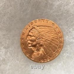 1929 $2.50 Indian Head Gold Quarter Eagle