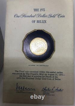 1975 One Hundred Dollar Gold Coin of Belize